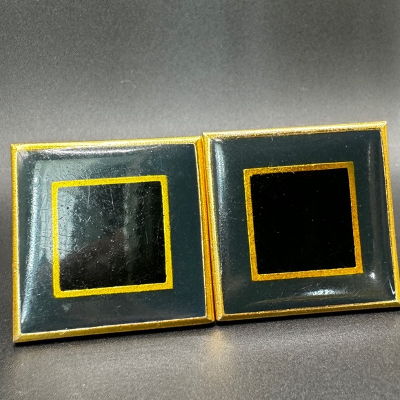 LOT 1593 18K gold plated Yves Saint Laurent vintage clip on earrings - Picture 10 of 14